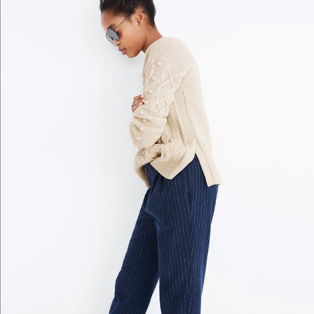 Madewell Open-Side Bobble Pullover Sweater - Picture 3 of 16